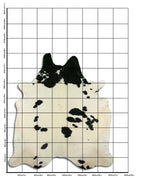 Schwarz-Weißes Kuhfell XXL