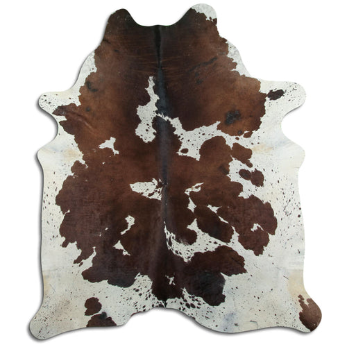 Braun-Weißes Kuhfell XXL