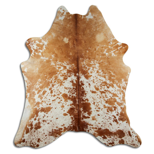 Braun-Weißes Kuhfell XXL