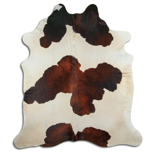 Braun-Weißes Kuhfell XXL