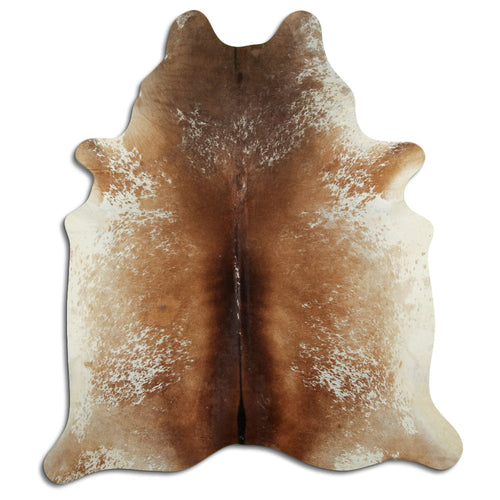 Braun-Weißes Kuhfell XXL