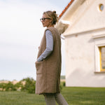 Merino Weste ''Sea'' Beige