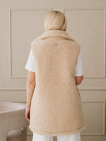 Merino Weste ''Wave'' Beige