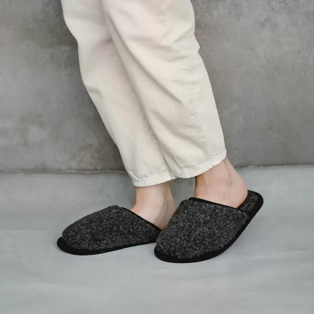 Merino Hausschuhe „Granite“