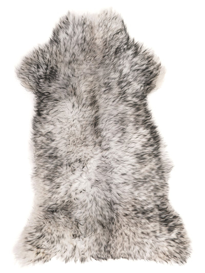Mufflon Lammfell Schwarz L