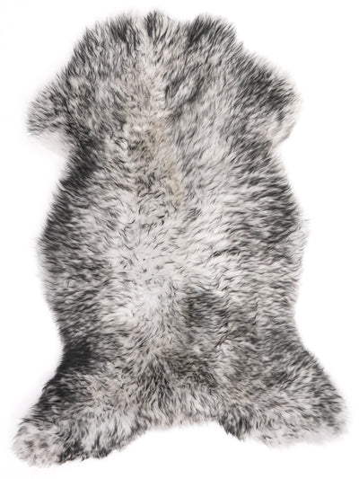Mufflon Lammfell Schwarz L