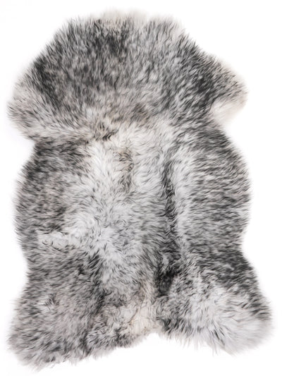 Mufflon Lammfell Schwarz L