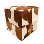 Kuhfell Ottoman | mehrere Farben verfügbar