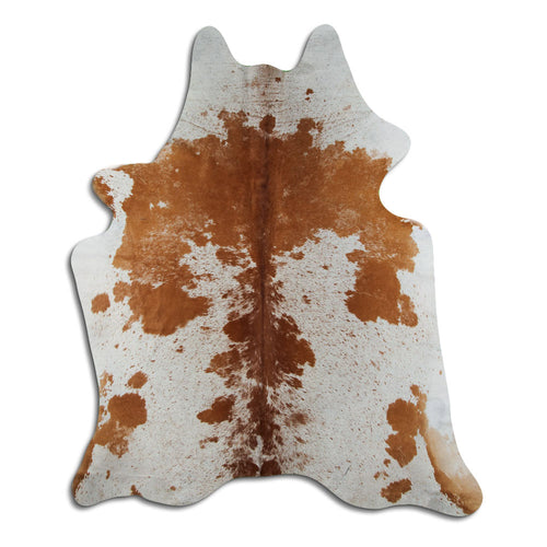Braun-Weißes Kuhfell XXL