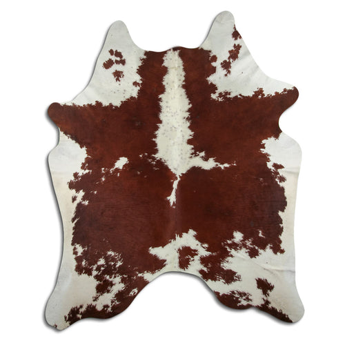 Braun-Weißes Kuhfell XXL