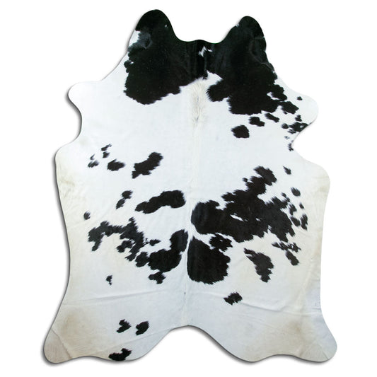 Black & White Cowhide Rug XXL