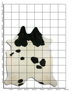 Schwarz-Weißes Kuhfell XXL