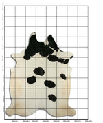 Schwarz-Weißes Kuhfell XXL