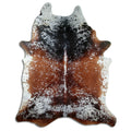 Salt & Pepper Kuhfell, ca. 260 × 210 cm, von oben fotografiert: genau das Fell, das Sie erhalten