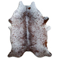 Salt & Pepper Kuhfell, ca. 230 × 180 cm, von oben fotografiert: genau das Fell, das Sie erhalten