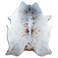 Salt & Pepper Kuhfell, ca. 220 × 180 cm, von oben fotografiert: genau das Fell, das Sie erhalten