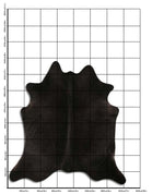 Schwarzes Kuhfell XL