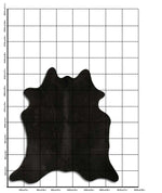 Schwarzes Kuhfell L