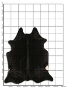 Schwarzes Kuhfell XL