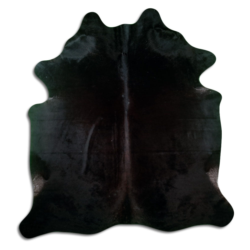 Braunes Kuhfell, ca. 210 × 200 cm, von oben fotografiert: genau das Fell, das Sie erhalten