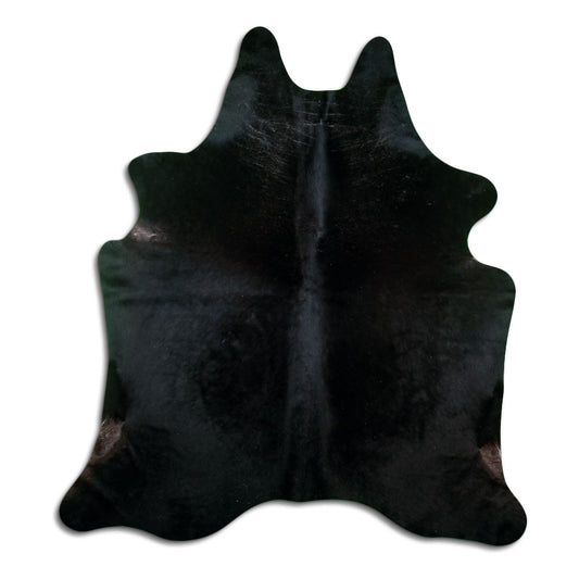 Braunes Kuhfell, ca. 200 × 190 cm, von oben fotografiert: genau das Fell, das Sie erhalten