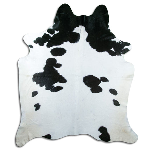 Black & White Cowhide Rug XXL