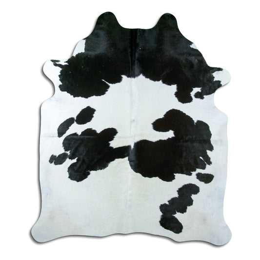 Black & White Cowhide Rug XXL