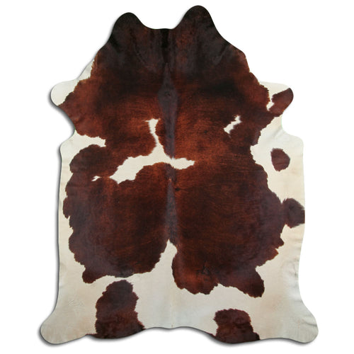 Braun-Weißes Kuhfell XXXL