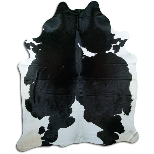 Black & White Cowhide Rug XXL
