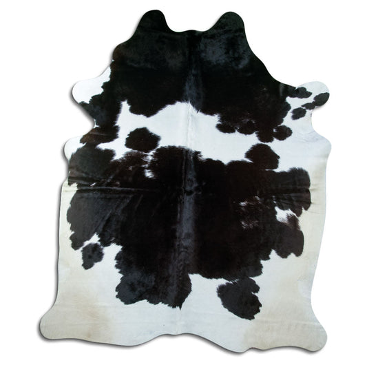 Black & White Cowhide Rug XXL