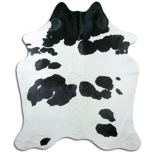Black & White Cowhide Rug XXL