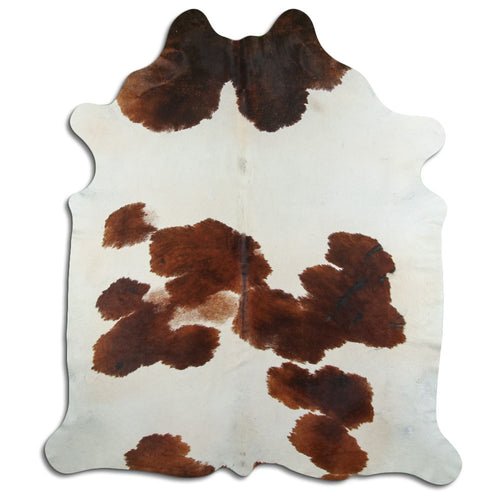 Braun-Weißes Kuhfell XXL