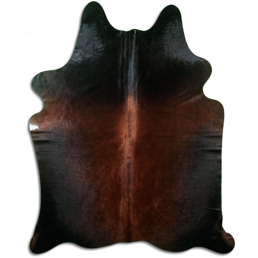 Brown Cowhide Rug L