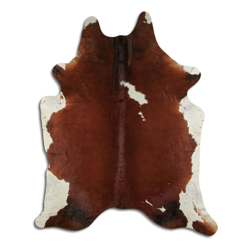 Braun-Weißes Kuhfell XXL