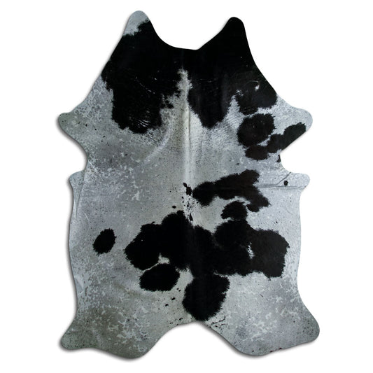 Black & White Cowhide Rug XXL