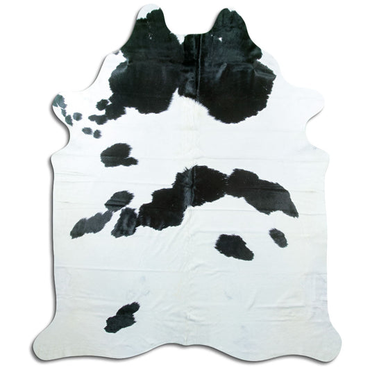 Black & White Cowhide Rug XXL