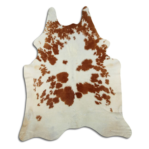 Braun-Weißes Kuhfell XXL