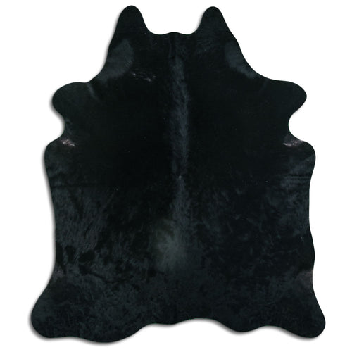 Schwarzes Kuhfell L