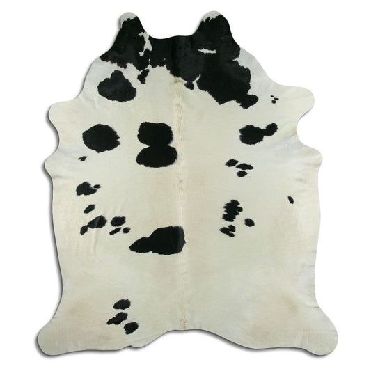 Black & White Cowhide Rug XXL