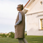 Merino Weste ''Sea'' Beige