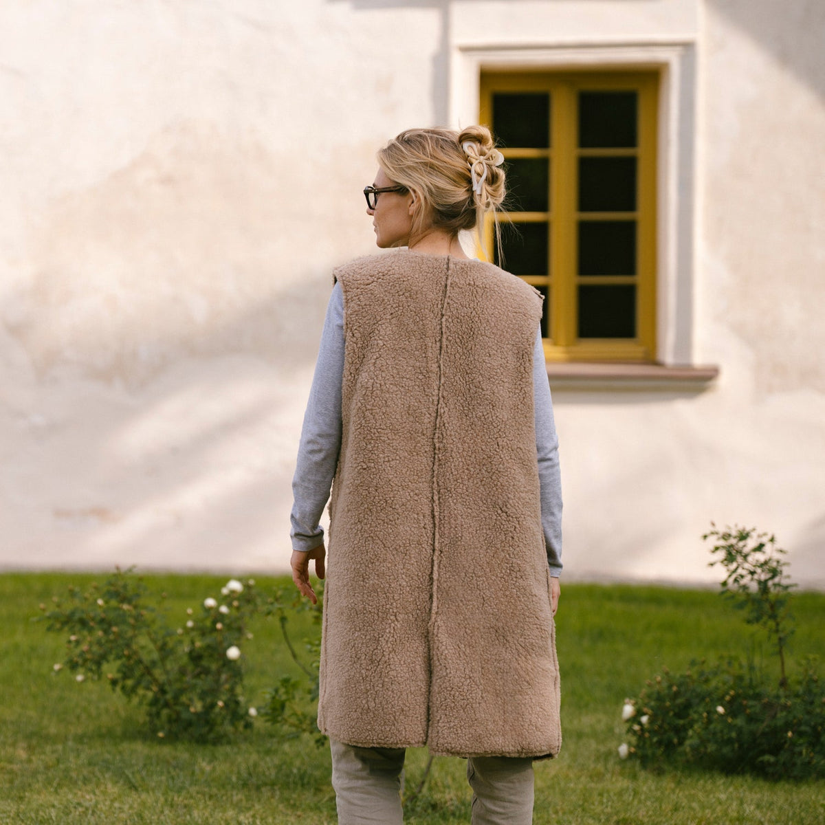 Merino Weste ''Sea'' Beige
