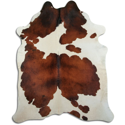 Braun-Weißes Kuhfell XXL