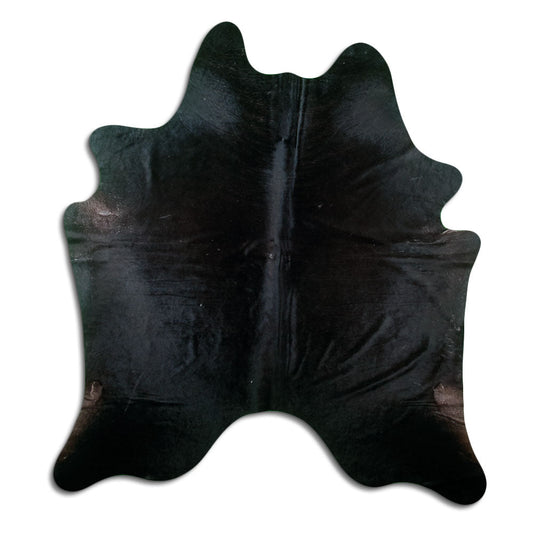 Black Cowhide Rug XXL