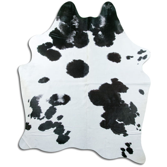 Black & White Cowhide Rug XXL