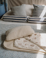 Kinderdecke „Haselnuss“ aus Merinowolle | zweilagig