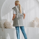 Merino Weste ''Wave'' Grau