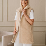 Merino Weste ''Wave'' Beige