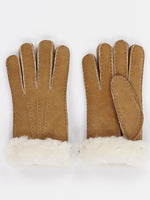 Lammfell-Handschuhe Karamell