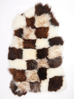 Genähtes Schaffell 'Patchwork' XXL