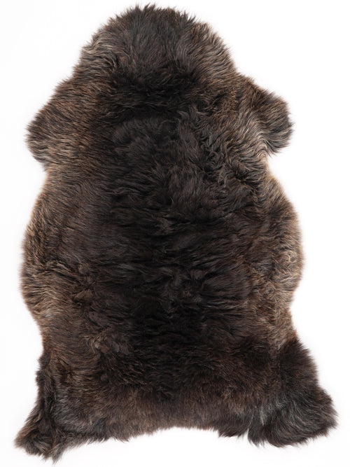 Braunes Lammfell XL